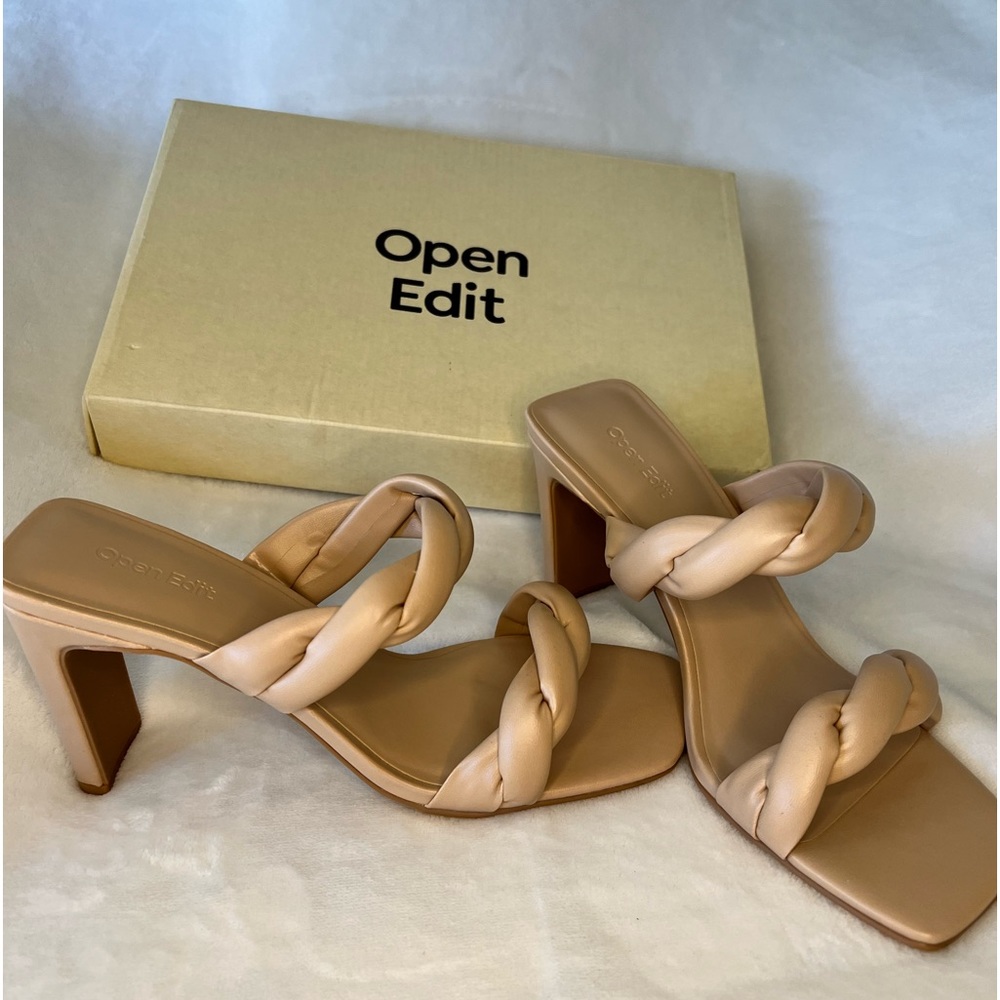 Cute open toe heels by Open Edit. New in box!